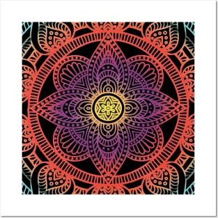 Starburst Mandala Posters and Art